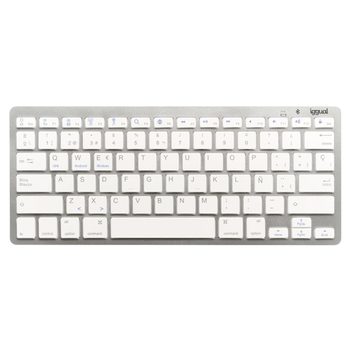 iggual Teclado Bluetooth Slim TKL-BT plata