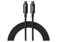 cable usb - baseus tungsten gold tipo-c a tipo-c 300 cm 240w carga rapida ultrarresistente negro