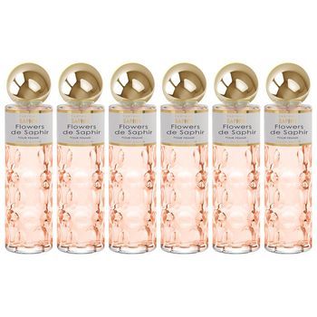 Pack De 6 Eau De Parfum Mujer Saphir Flowers 200 Ml