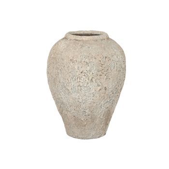 Jarron Terracota 44x44x60 L Hecho A Mano Gris