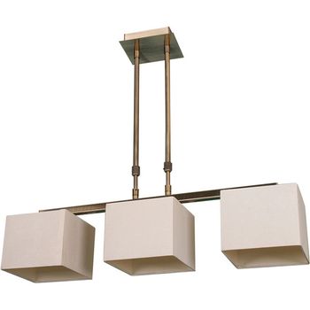 Lámpara de techo rosi 3xe14 l.68xan.16xal.reg.cm beije/cuero