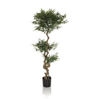 planta artificial  arbol artificial acacia 155 cm verde hjh office