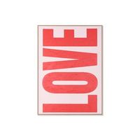 cuadro lienzo ps 103x45x143 love pintado mano