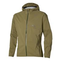 mizuno trail waterproof 20k  chaqueta para correr hombres - oliva