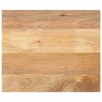 tablero de mesa rectangular madera maciza mango 60x50x25 cm vidaxl