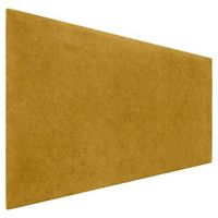 dhome cabecero mostaza 110cm acabado toalla soft tapizado liso 4cm grosor 50cm alto tejido suave para pared acusticos cabeceros absorbentes 110cm 4cm - 50 al - mostaza
