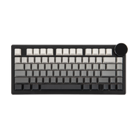 ajazz ak820v2 version con pantalla teclado mecanico inalambrico 75 ansi con diseno americano btcableado24ghz con pantalla y perilla