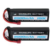 bateria lipo marslipo 74v 8000mah 100c 2s t plug para coche rc