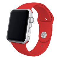cool correa goma roja para apple watch watch 3840mm series 123456se