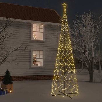 Árbol De Navidad | Decoraciones De Navidad Cónico 3000 Led Blanco Cálido 230x800 Cm Cfw363033
