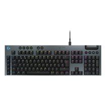Logitech G Teclado mecÃ¡nico para gaming con cable de perfil bajo G915 X, teclas de PBT de doble moldeado, teclas totalmente programables, iluminaciÃ³n RGB, acabado en aluminio, interruptores tÃ¡ctiles marrones GL, PC/Mac, Layout ES