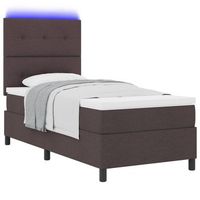 cama tapizada 203x83x128 cm  - marron