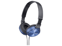 auriculares - sony mdr-zx310 hifi 10hz 24000hz 98db cable de 12m almohadillas acolchadas azul
