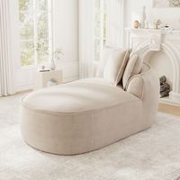 sofa chaise longue derecho de chenilla topo claro 164 x 92 x 67 cm