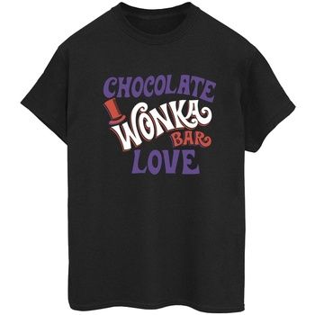 Willy Wonka & The Chocolate Fact Camiseta Chocolate Bar Love para mujer