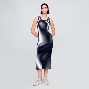 GAP Vestido midi de canalé 728981-465