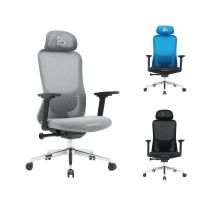 newskill nue silla gaming ergonomica malla transpirable con soporte lumbar gris