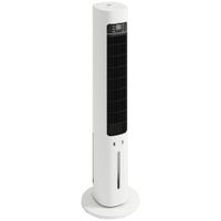 homcom climatizador evaporativo 3 en 1 con deposito de 3 l oscilacion 48 3 velocidades 3 modos temporizador 12h blanco   aosom espana