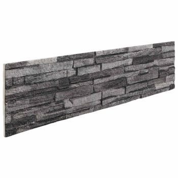 Paneles De Pared 10 Uds. 100 X 25 Cm Antracita Espuma Eps Vidaxl