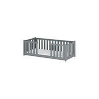 cama individual feronew 80x200 gris