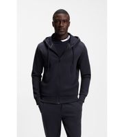boss para hombre 50555495 sudadera con capucha y cremallera marino l casual algodon