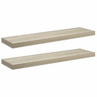 estantes flotantes de pared 2 uds mdf roble 90x235x38 cm vidaxl