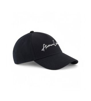 A|X Armani Exchange para hombre. 954224CC51614439 Gorra con visera con maxi logo marino (OSFA), Casual, Algodón