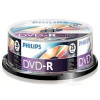 philips dvd-r - 25 unidades