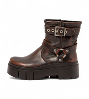 art para mujer 1176712eg003012 botines de piel 1767 leeds marron 41 3 a 5cm cremallera casual