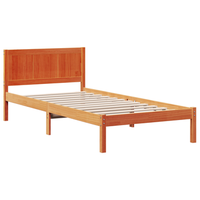 cama individual  estructura de cama marron encerado marron encerado cfw32320