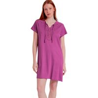 admas vestidos vestido de verano manga corta pechera para mujer