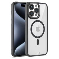 cool carcasa magnetica borde negro para iphone 15 pro