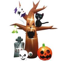 arbol de halloween hinchable led