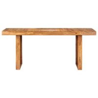 mesa de comedor de madera maciza de acacia 180x90x75 cm