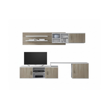 Composición De Salón Baza Modular Con Mueble Tv Adaptable