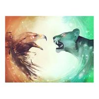 papel pintado 3d - interspecies clash 200x154 cm