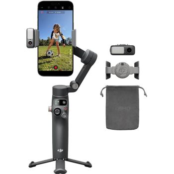DJI Osmo Mobile 8 Estabilizador Gimbal para Smartphone de 3 ejes Seguimiento Incorporado Audio Luz Batería de 10h Varill