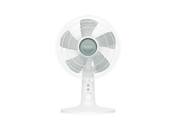 Ventilador de sobremesa - Rowenta VU2740, 22 W, 4 velocidades, 32 dB, Oscilación automática, Compacto, Blanco