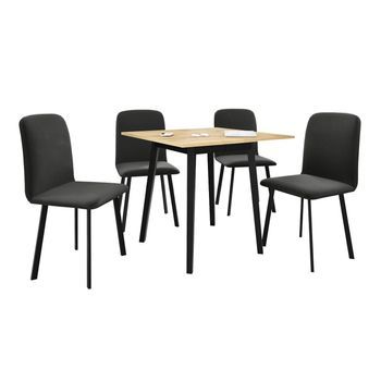 Conjunto De Comedor Edmond 116, Número De Asientos: 4, 77x85x85cm