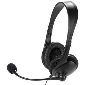 Auriculares Vivanco 36671 con cable Jack 3,5 mm para oficina y teletrabajo negros