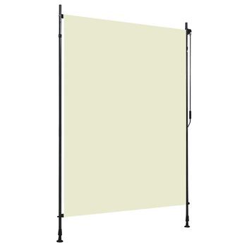 Estor Enrollable - Estor Para Exterior - Poliéster Y Acero - Crema (150x270cm)