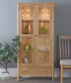 Sadie Oak Display Cabinet