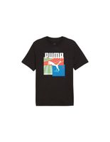 camiseta puma graphics summer negro hombre