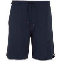 emporio armani short lounge waffle bermuda shorts armani blue para hombre