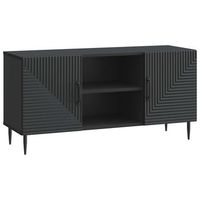mueble de tv negro 102 x 345 x 50 cm madera de ingenieria vidaxl