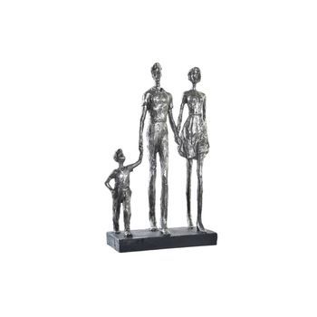 Figura Resina 26x11,5x41,5 Familia Plateado