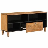 unidades de tv  mueble de salon  gabinete de tv con cajon marron claro 105 x 33 x 46 cm