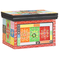 pack 2 uds mesitas de noche  mesilla de noche  cabinete de noche 40x30x28 cm madera solida mango y madera manufacturada cfw58875