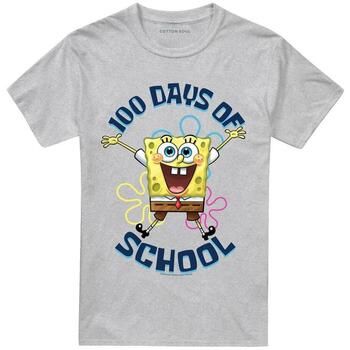 Spongebob Squarepants Camiseta 100 Days Of School para mujer