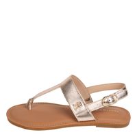 tommy hilfiger sandalias planas oro fw0fw08798-0hs